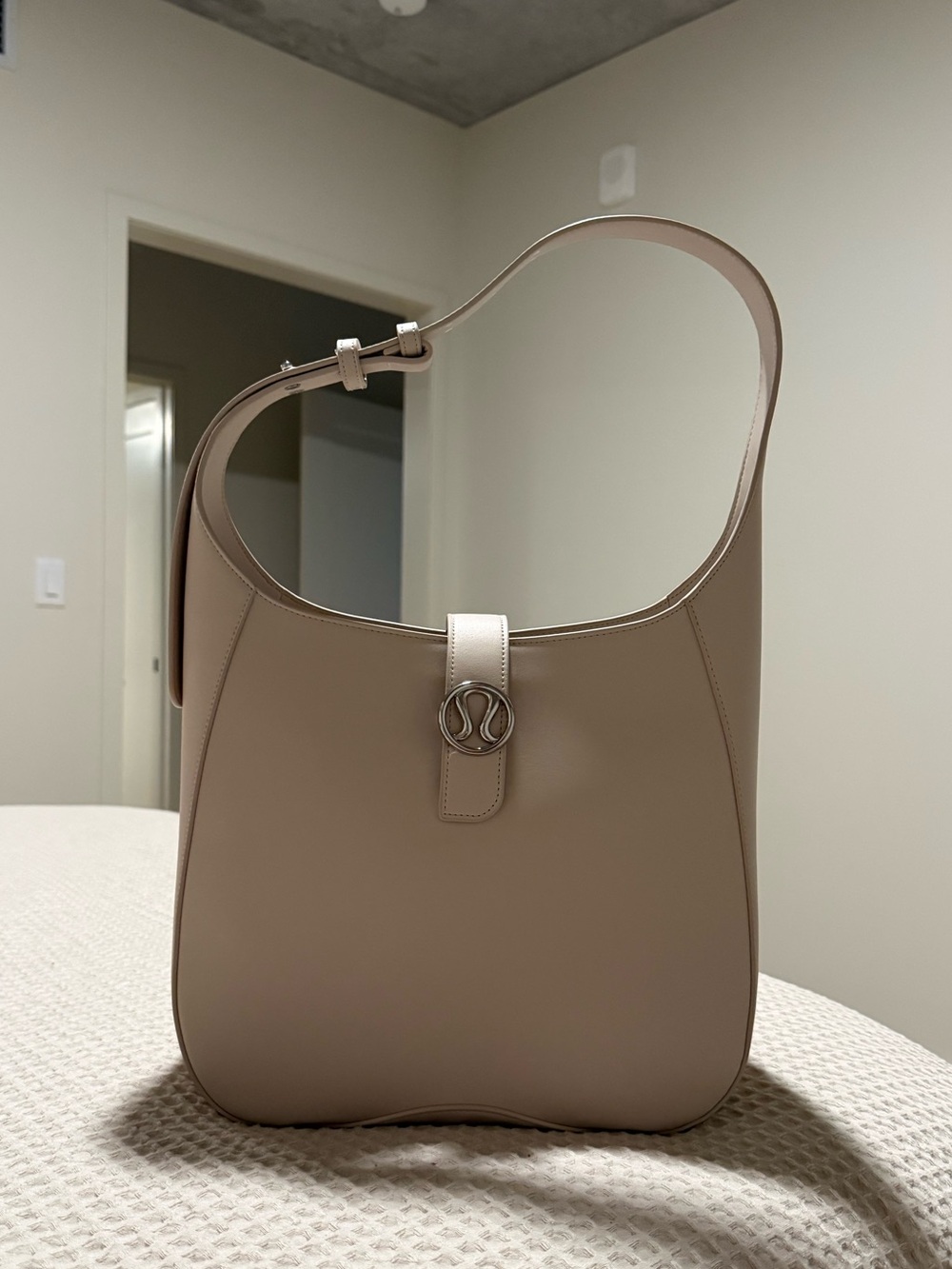 lululemon athletica Taupe Shoulder Hobo Bag